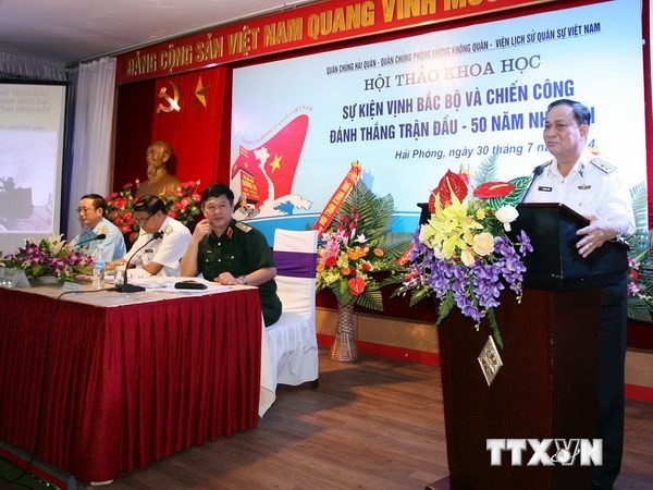 Workshop reviewing Vietnam's victory in the Tonkin Gulf Event convenes - ảnh 1